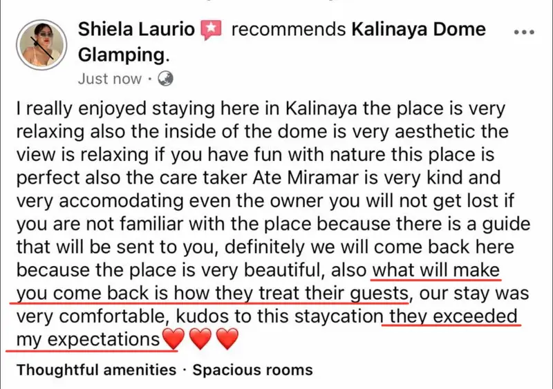 A guest's review of Kalinaya